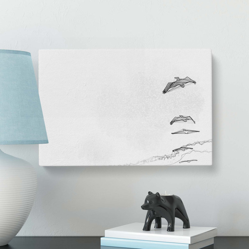 Pelican Formation In Abstract - Wrapped Canvas, 60cm H x 91cm W x 3cm D