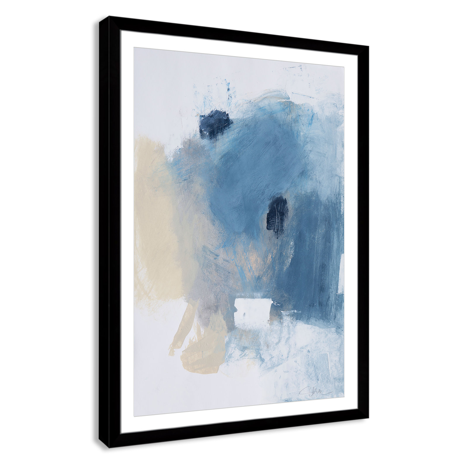 Coastal Carnival Collection "Coastal Carnival I" Print, Black Single Picture Framed Paper, White, 49" H x 35" W x 1.25" D