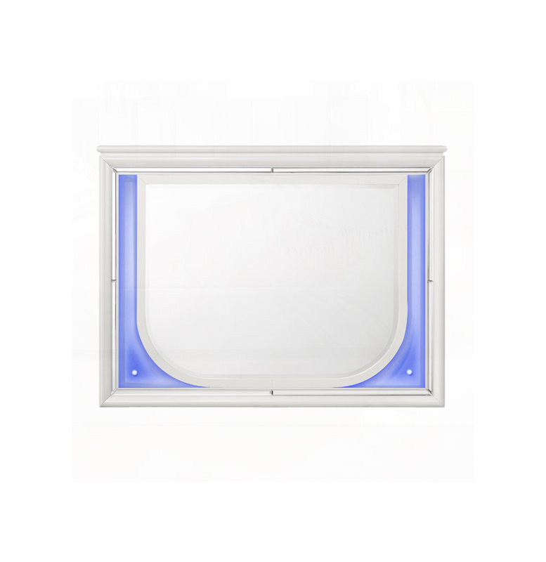White Finish Mirror