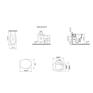 Cuvette de toilette Sunrise