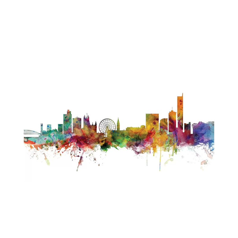 Manchester, England Skyline by Michael Tompsett - Wrapped Canvas Gallery-Wrapped Canvas Giclée