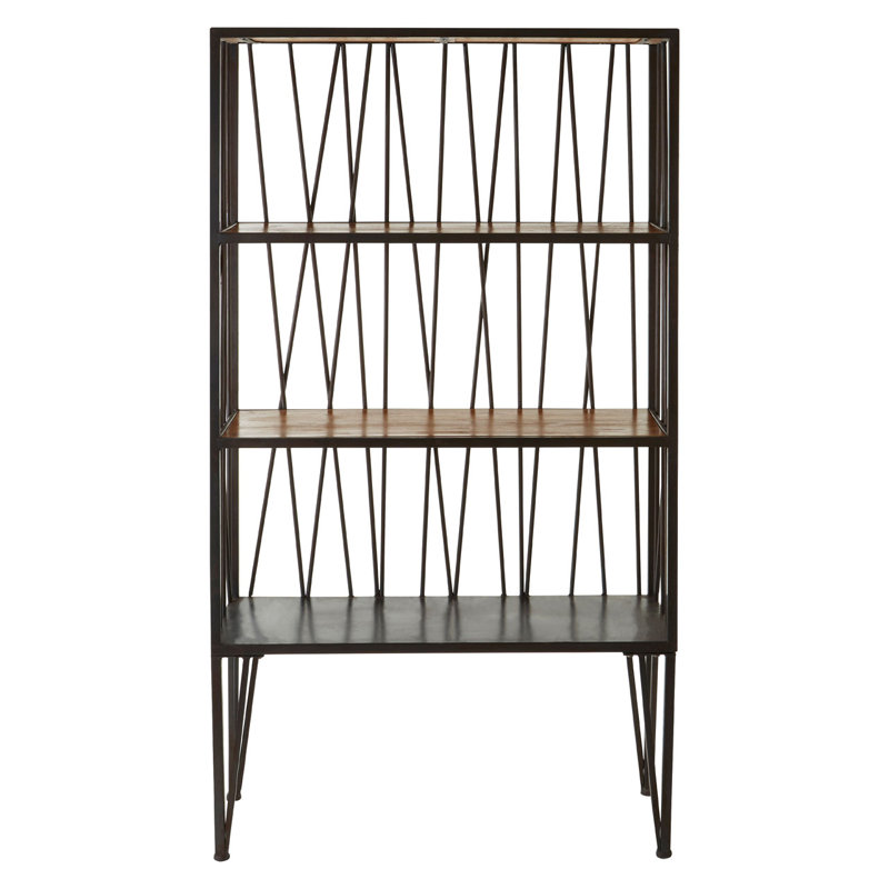Jamal 160 cm H x 89 cm W Steel Bookcase