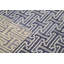 Tapis bleu et ivoire de haute qualité noué à la main
