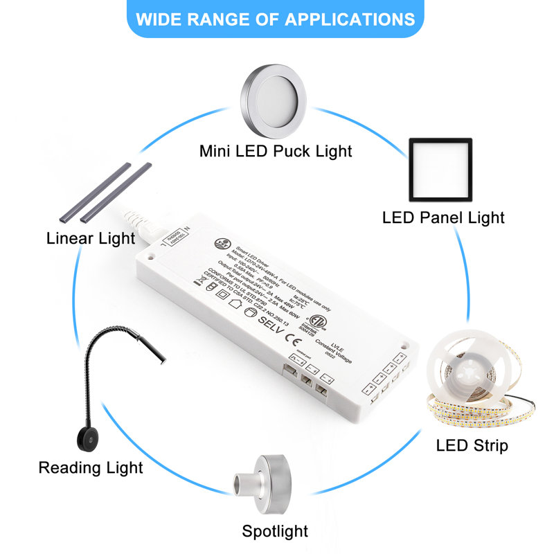 24V Electronic Transformer, 48W