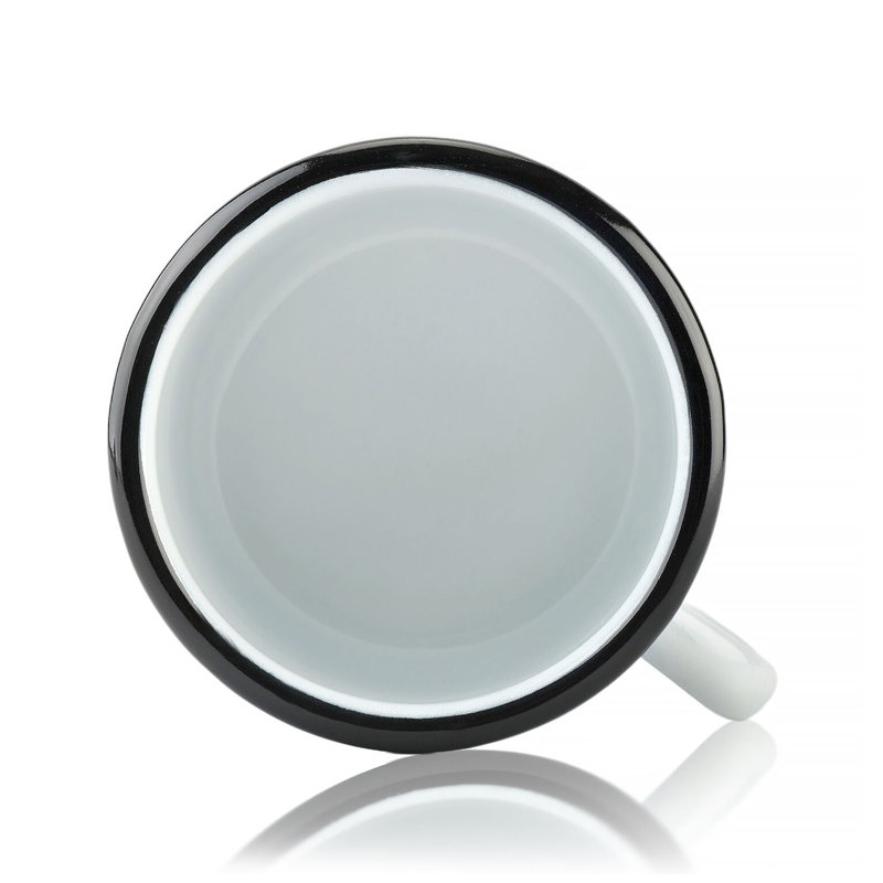 Tasse émaillée cœur pour l'Ukraine 0,4 L / 13,5 oz.