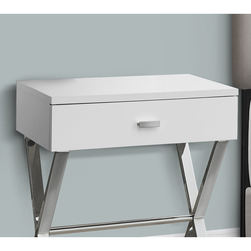 Table d'appoint polyvalente pour le salon, la chambre à coucher, le bureau ou le coin-détente avec tiroir de rangement, idéale pour les intérieurs contemporains et modernes