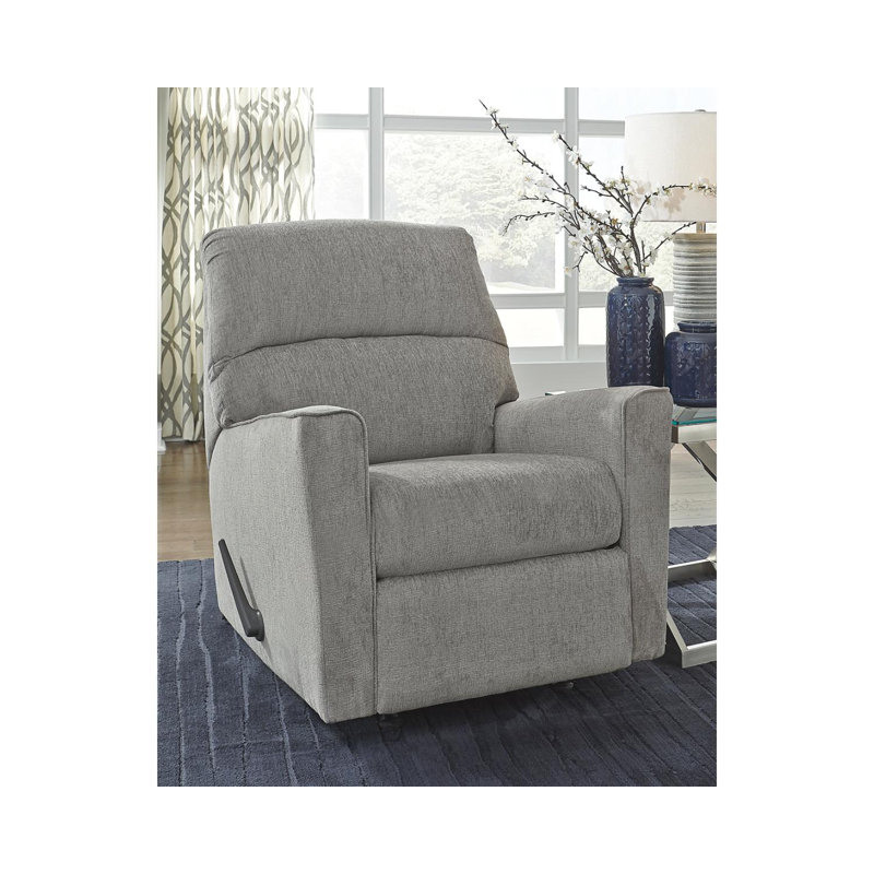Rikako Upholstered Recliner, Alloy 100% Polyester"