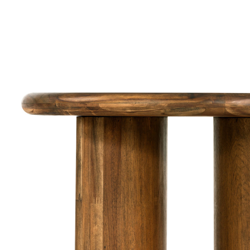 Paden End Table - Sandy Acacia, Seasoned Brown Acacia
