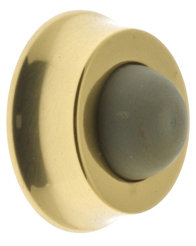 Solid Brass Wall/Handle Bumper, Polished Brass
