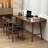 Walnut Rectangular Solid Wood desk-1336602749