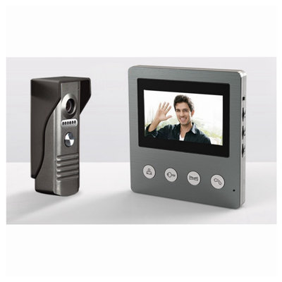 Seqcam 4,3 po Sonnette vidéo avec téléphone