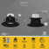 NUWATT 6 Pack, Black MR16 LED Retrofit Recessed Lighting 4 Inch, 12V LED Light 5CCT Selectable 2700K/3000K/3500K/4000K/5000K 660LM 10W Dimmable, MR16 GU5.3 LED Bulb Low Voltage 75W Halogen Replacement