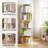 5 Tier Rotating Bookshelf, 360° Display Round Spinning Bookshelf, Space-Saving, Small Space Rotating Bookshelf Tower For Bedroom, Living Room, Home, Office-1183297810