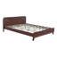 LIT EN GRAND BOIS PINE, GRAND ET STABLE, PAS DE BOÎTE À RESSORTS NÉCESSAIRE, COULEUR NOYER FONCÉ-1368346566-1368346564