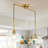 Quwan 2 - Light Gold Kitchen Island Pendant