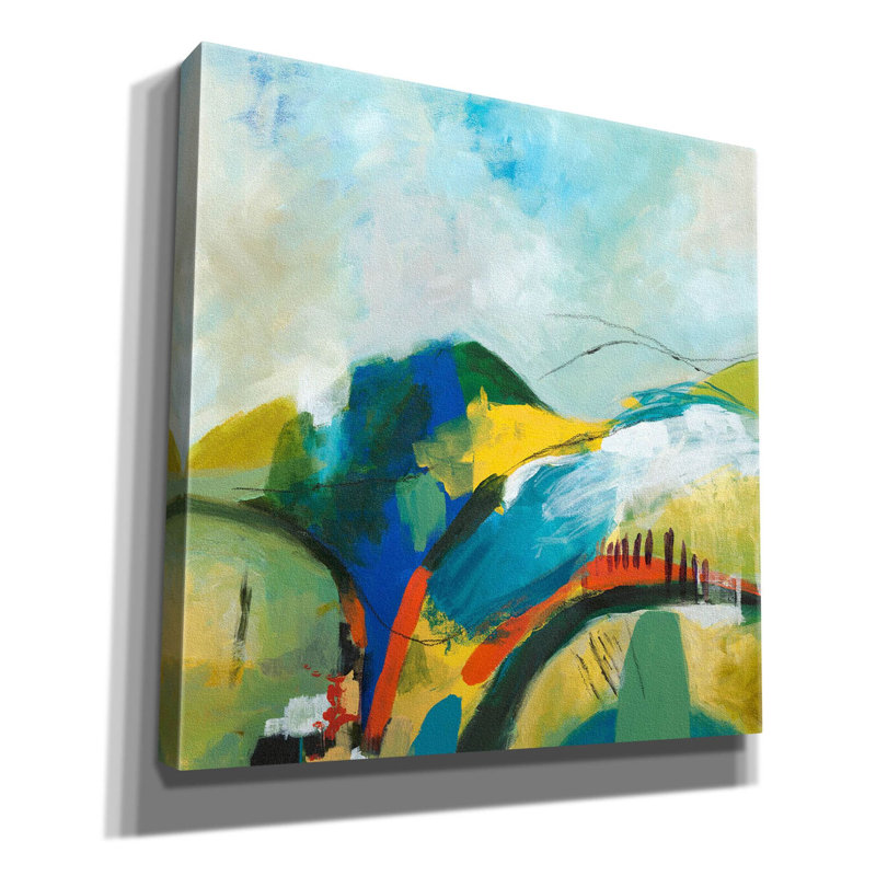 «Alpine No. 1» par Jan Weiss, art mural sur toile, 37 po x 37 po, H 37 po x l 37 po x P 1,5 po