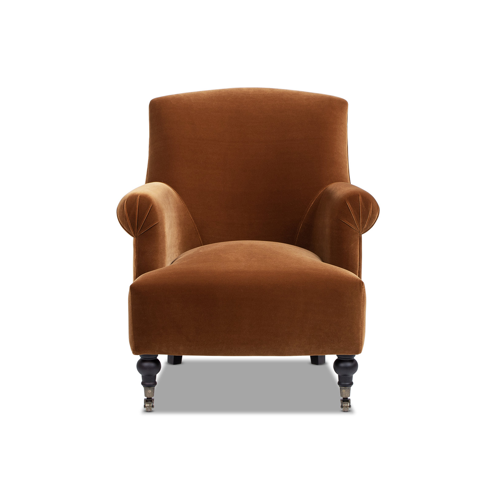 Naine Upholstered Armchair, Orange