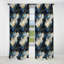 Celestial Gold And Blue Marble Pattern - Abstract Marble Marble Blackout Curtain - 1 Panels-107538414