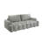 90.2" Modern Teddy Fabric Convertible Sofa Bed with Storage, King Size 3-in-1 Sleeper Couch for Living Room-1949477720