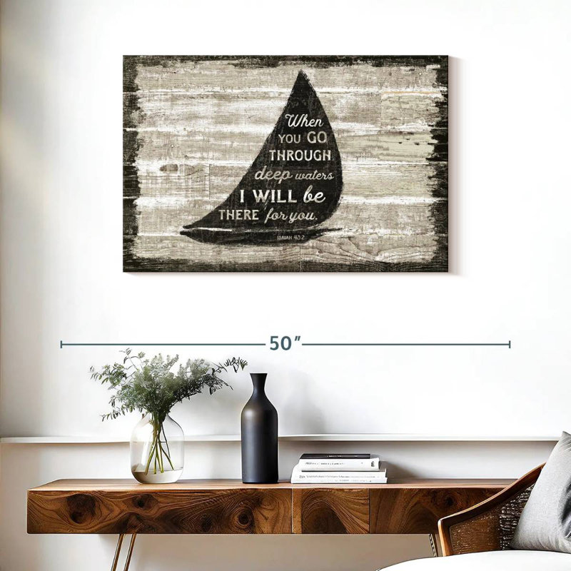 Driftwood Coast Scripture I, 24" H x 36" W