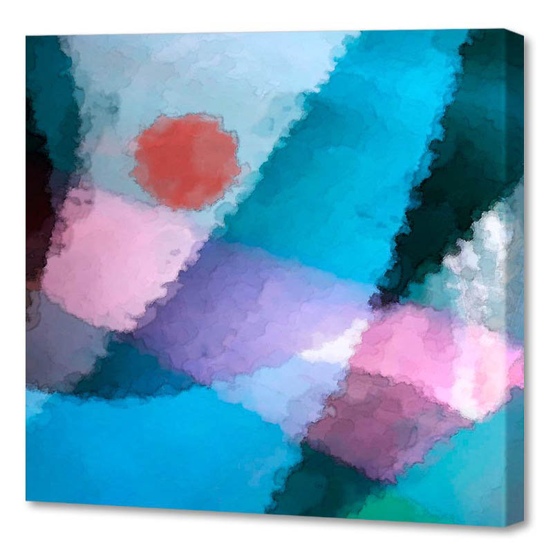Reproduction d’art sur toile tendue "kamakura" par scott j. menaul, H 20 po x l 20 po
