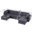 Canapé modulaire modulaire, canapé convertible avec rangement, ensemble de canapé pliant multifonctionnel en tissu-1784039031