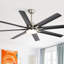 Ventilateur de plafond intelligent à 8 pales de 52 po avec lumière à DEL et à intensité variable, télécommande / application / moteur réversible Bartling-711442787