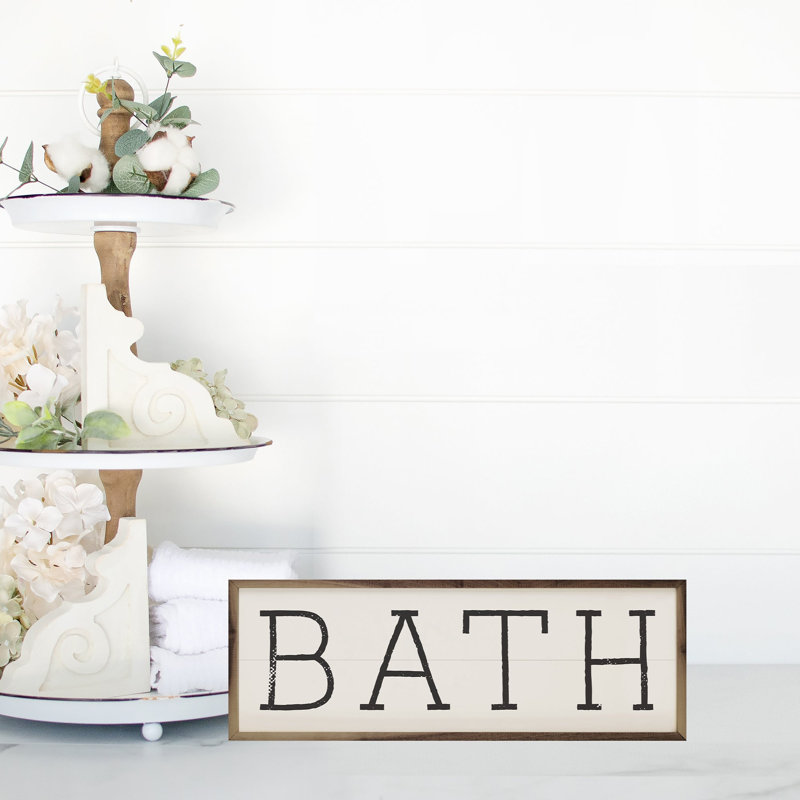 Bath White, 4" H x 12" W