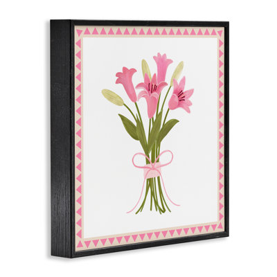 «Pink Spring Lily Bouquet», dessin par Adrienne Morris
