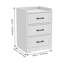 40cm W Bedside Table