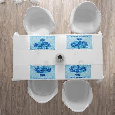 Polyester Polka Dots Rectangle Placemat