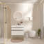Meuble-lavabo mural avec lavabo en acrylique intégré-287879204-287879205