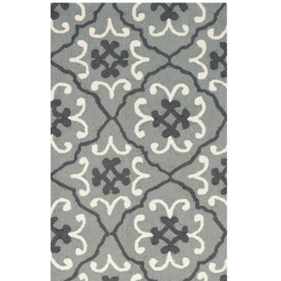Hand Hooked Performance Geometric Rug