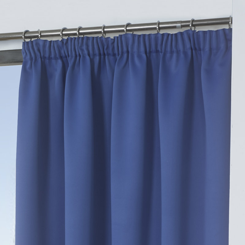 Cozine Blackout Curtain Pair, Blue, 168 W x 229 D cm