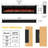 Berni Powder Coated Electric Fireplace with 5120 BTU-92611325-93799315