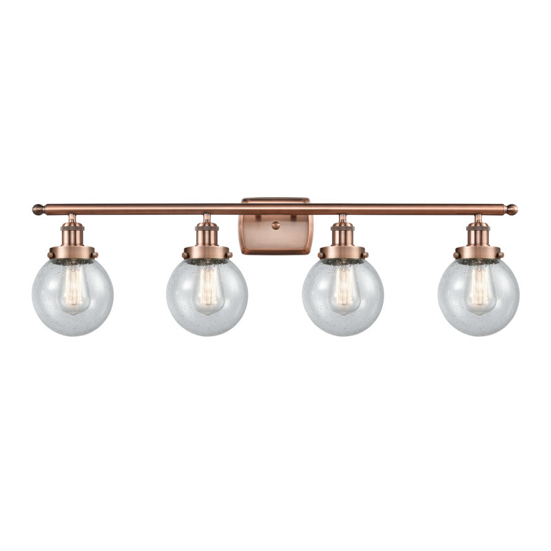 Lorri 4 - Light Vanity Light, Antique Copper, Incandescent