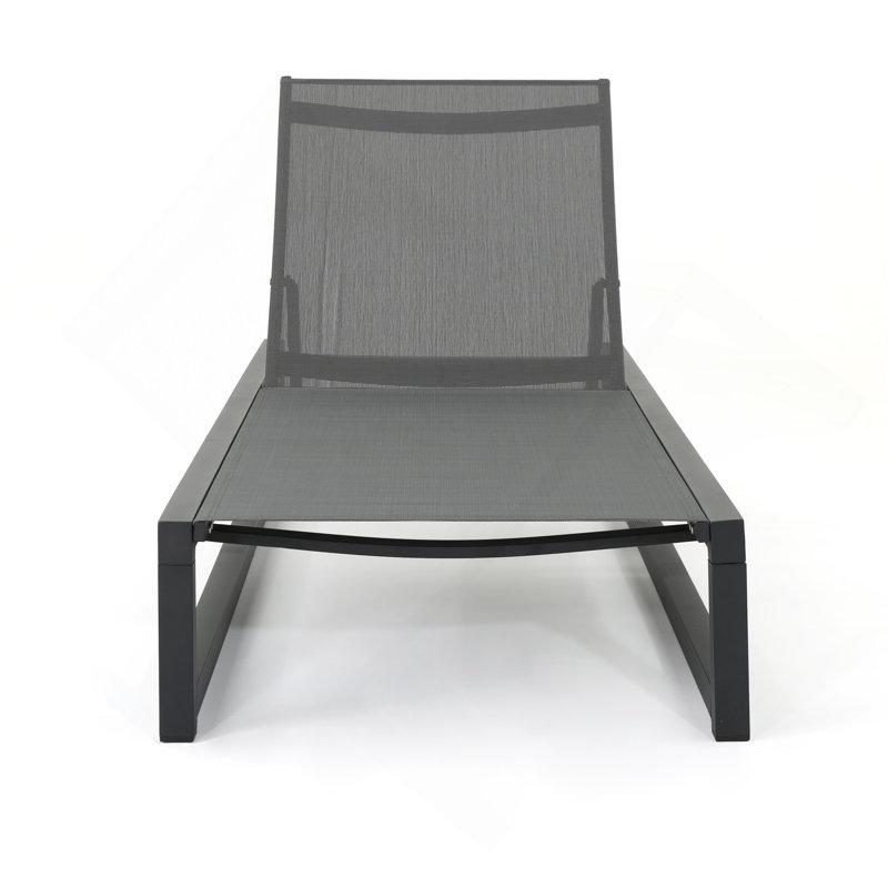 Méridienne VENISE CHAISE, 1, Noir/gris