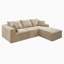 Canapé d'angle modulaire Cloud de 264 cm avec méridienne en L-948813608