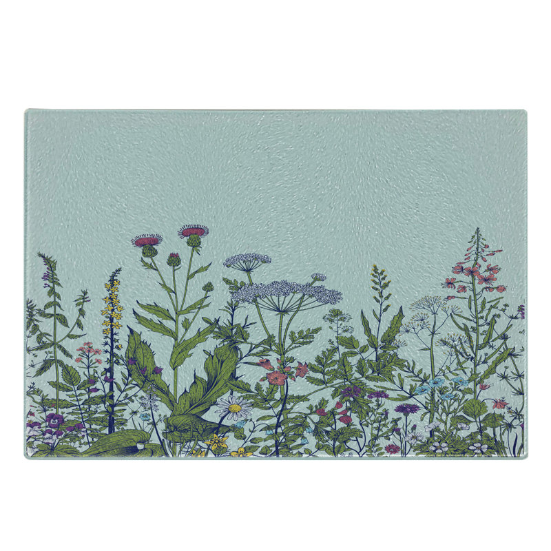 Multicolore planche à découper en verre trempé Ambesonne Spring