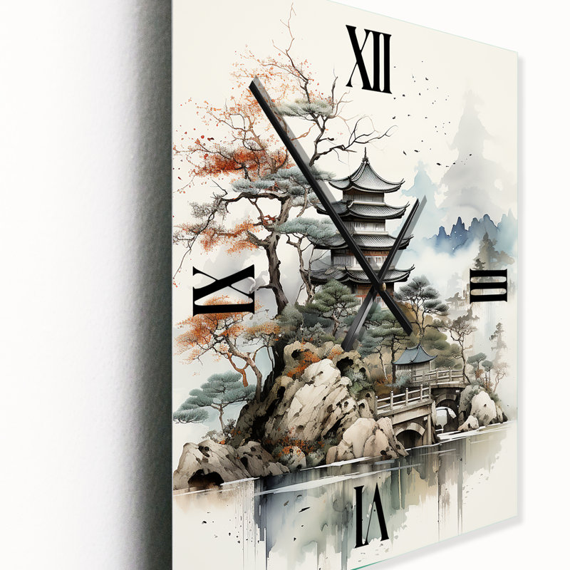 Asian Art Fantasy Sumi II - Horloges murales asiatiques, Médium