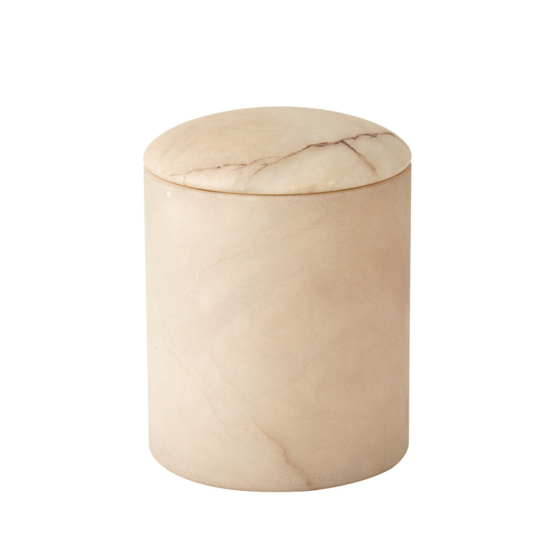 Gala Alabaster Canister-Tall, Beige