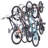 6 Bike Wall Mounted Bike Rack