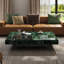 Table basse carrée en marbre de style luxueux-129220756