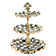 Courtly Check® Ceramic Three Tier Sweet Stand