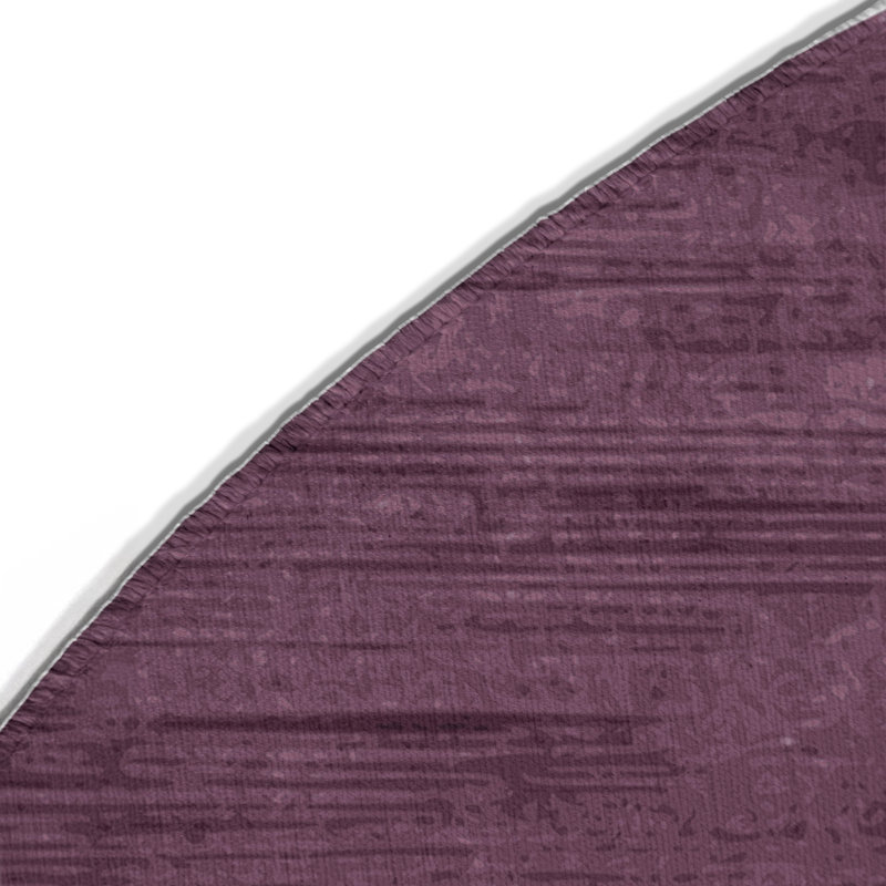Watercolor Brown Indoor and Outdoor Area Rug, Round 5'
