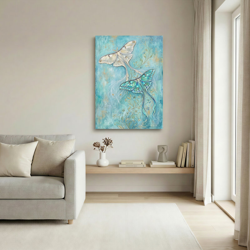 Ensemble de 1 tableau sur toile papillon, 48"H x 32"W, Wrapped Canvas