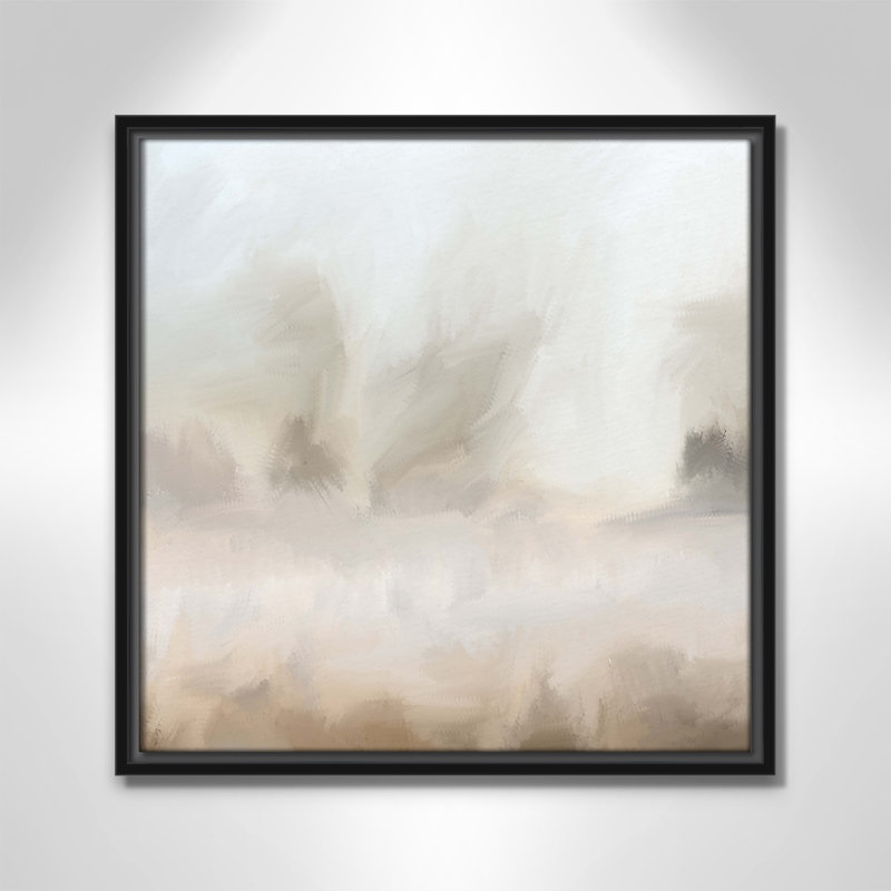 Bushwick Mirage - Toile à cadre flottant, L 17,5 po x H 17,5 po, Noir