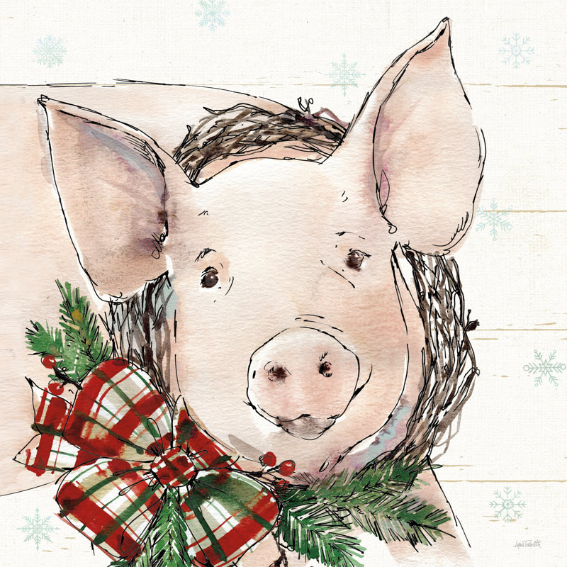 Holiday On The Farm VII by Anne Tavoletti - Wrapped Canvas Painting, 76cm H x 76cm W x 3.8cm D
