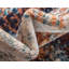 Tapis rond rond Ikat Crimson