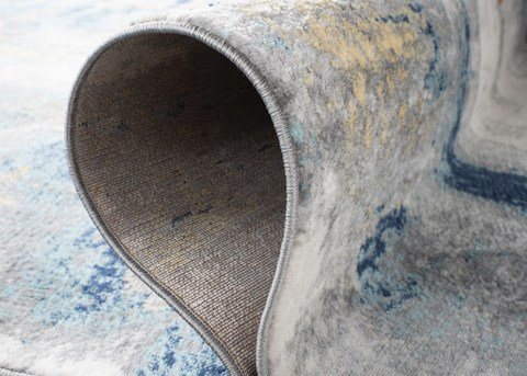Zeke Grey/Blue Area Rug